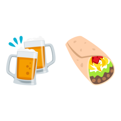 🍻🌯 Emoji Domain EmojiOne rendering